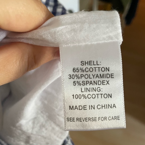 Gingham mini dress- Navy & White- Lucy Paris - Picture 3 of 3